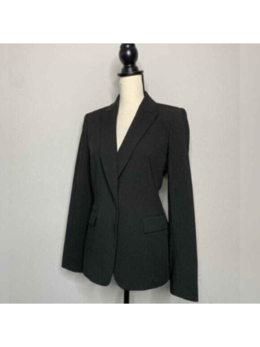 Calvin Klein Prestige Black Single Breasted One Button Blazer - Picture 5 of 17